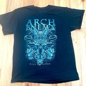 Arch Enemy “Will To Power” Men’s Black T-Shirt - Size Large ~ Death Metal Band
